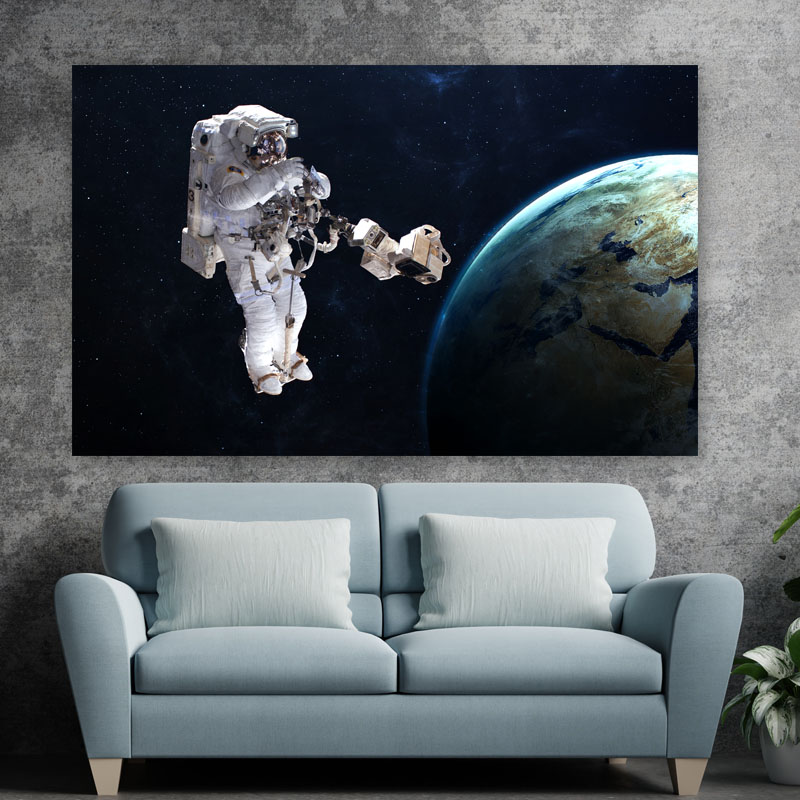 Πίνακας σε καμβά Αστροναύτης στην τροχιά της Γης